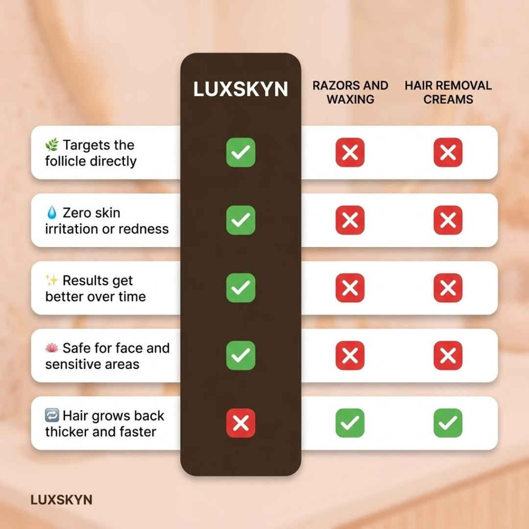 LuxSkyn Natural Hair Reduction Oil
